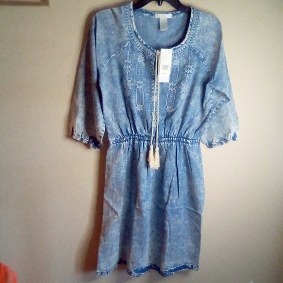 Nwt Design History acid wash embroidered dress - Picture 2 of 13